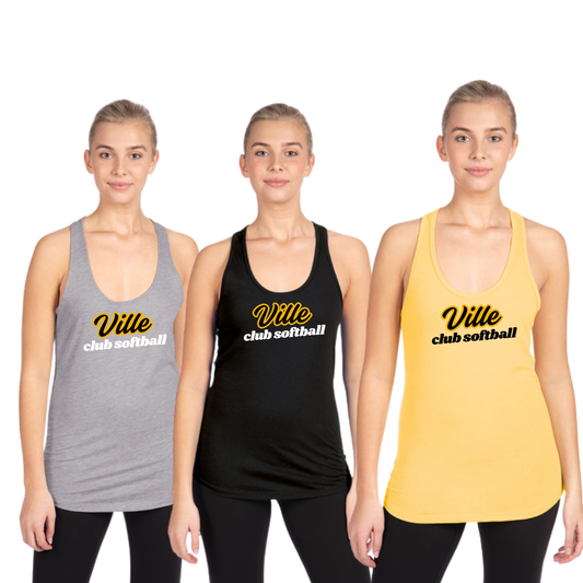 Ville High Script Ladies Tank Top Next Level Brand