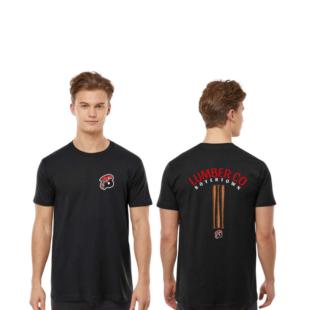 Boyertown Travel Baseball Unisex Cotton Tee Lumber CO