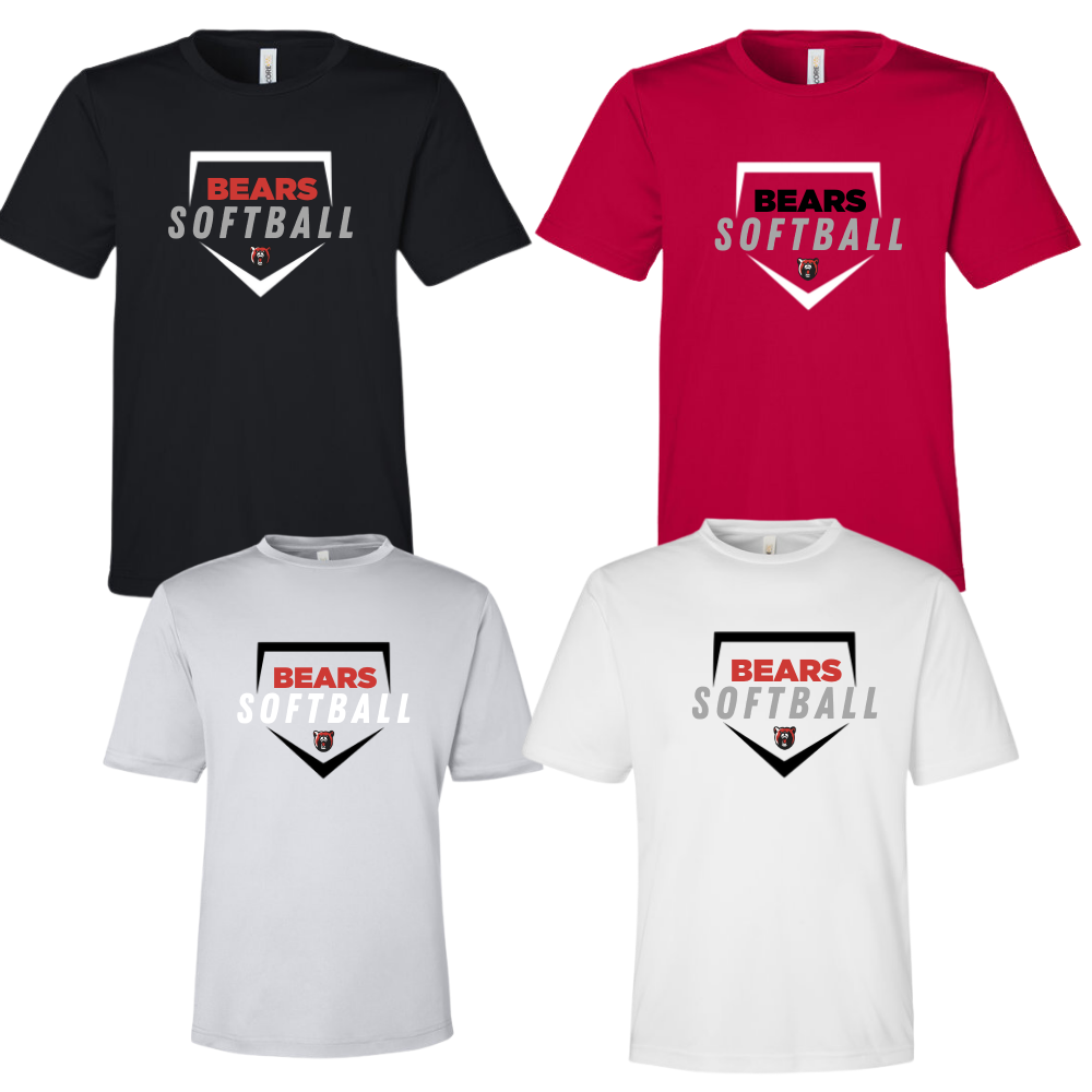 Bears Softball SS Unisex Dri Fit Foul