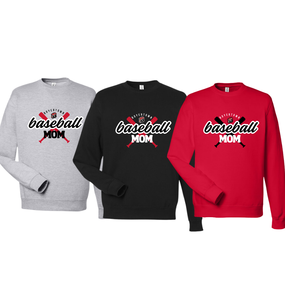 Boyertown Travel Baseball Crewneck Baseball MOM
