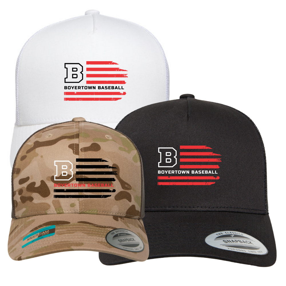 BMBL Baseball Trucker Hat Flag