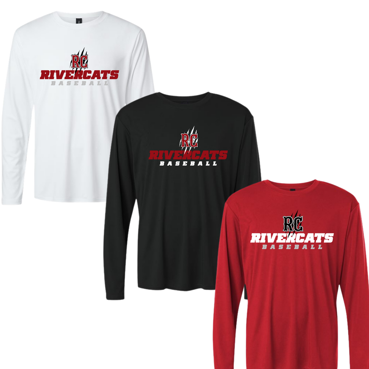 Rivercats Unisex LS Dri Fit Tee Dugout