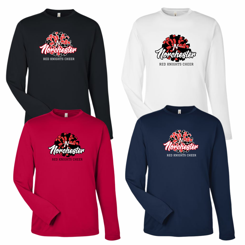 NRK Unisex LS Performance Tee Cheer Drop