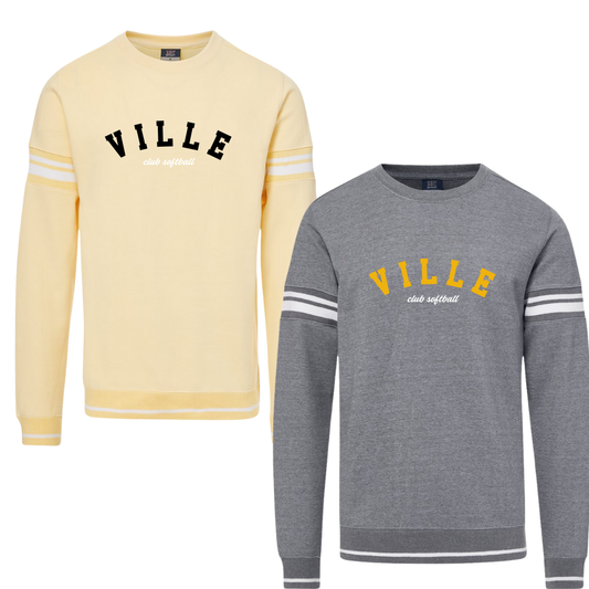 Ville Excel Unisex Striped Crewneck