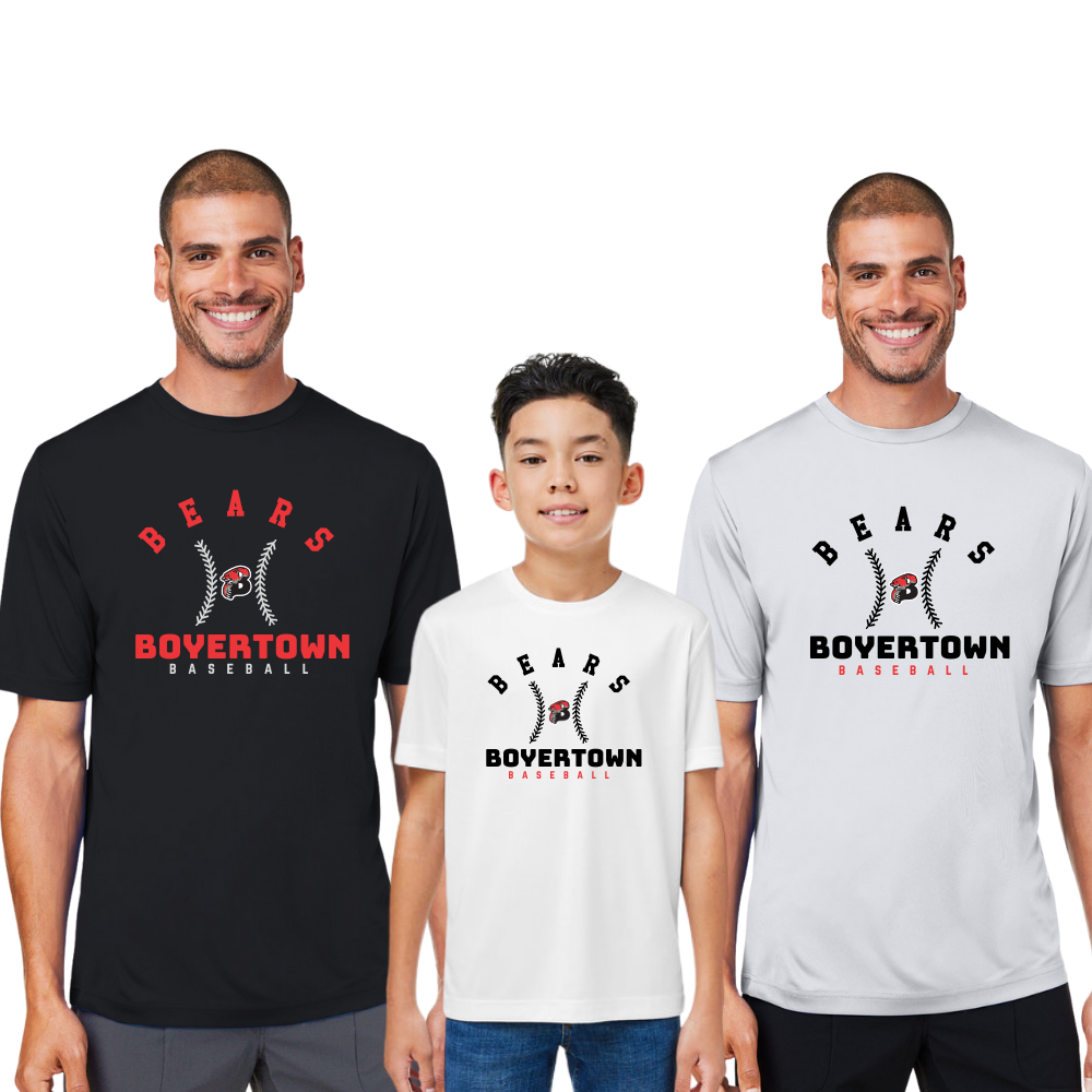 Boyertown Travel Baseball Dri Fit Tee Curve