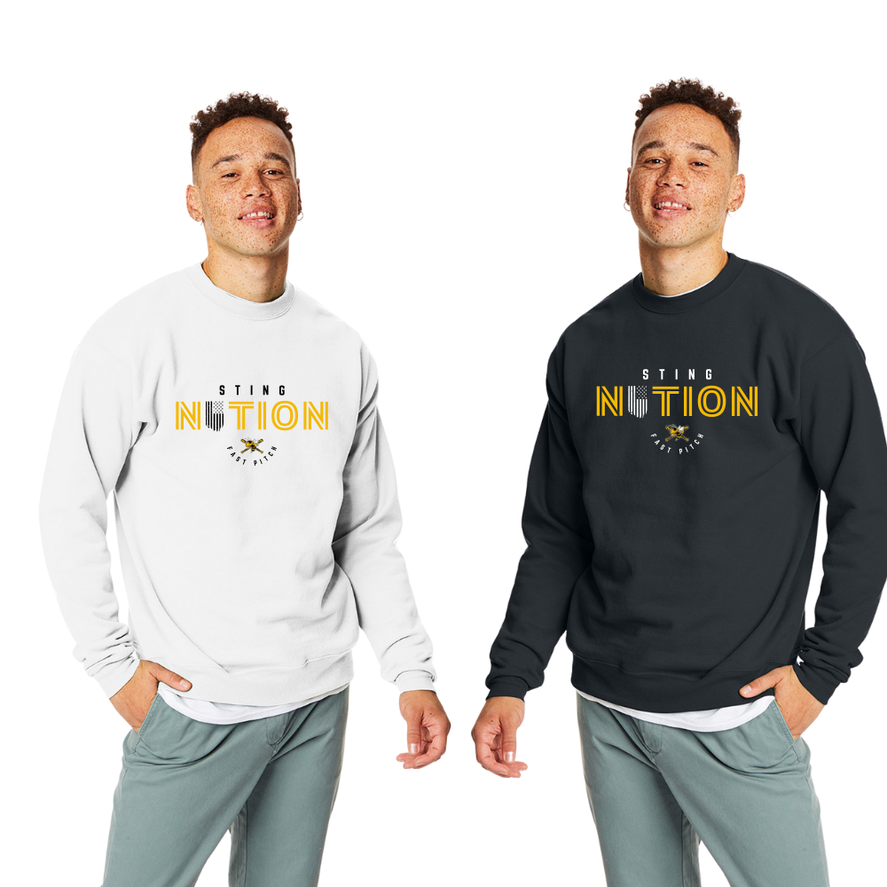 Sting Softball Crewneck Sweatshirt Sting Nation
