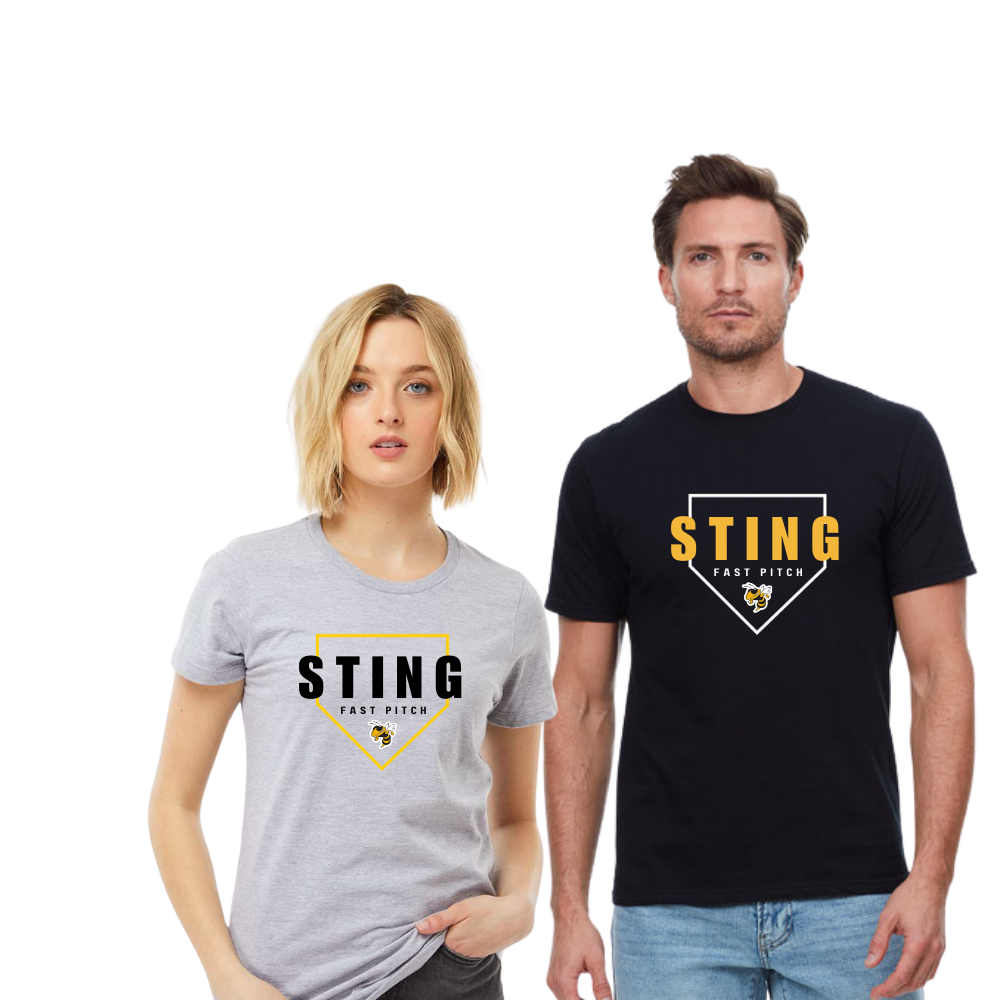 Sting Softball Cotton Unisex Tee Big Slide