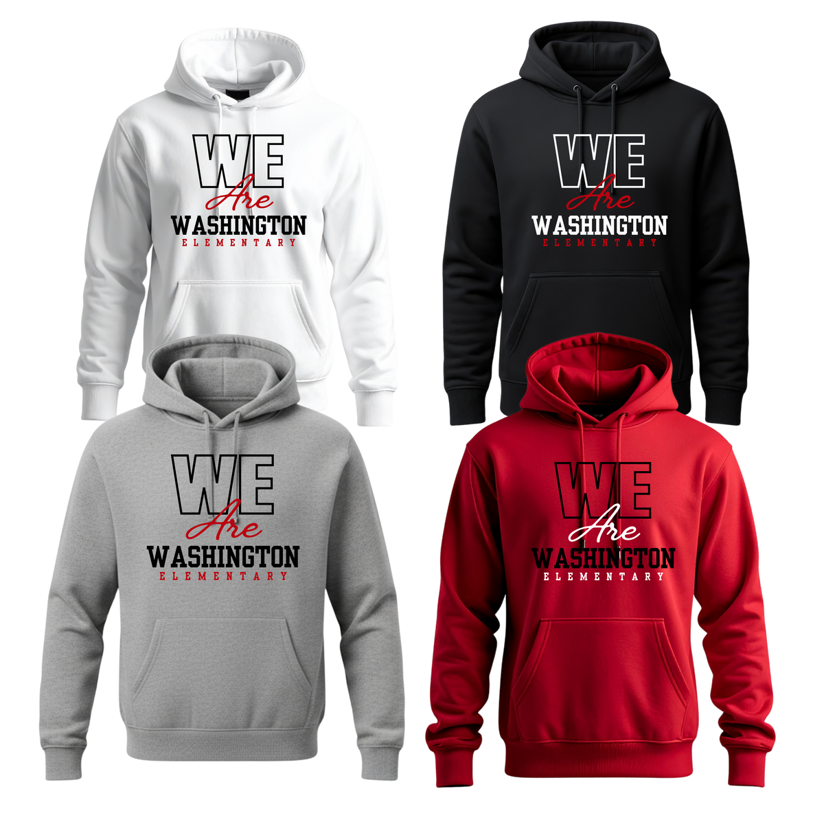 Washington Elem Unisex Hoodie WE ARE