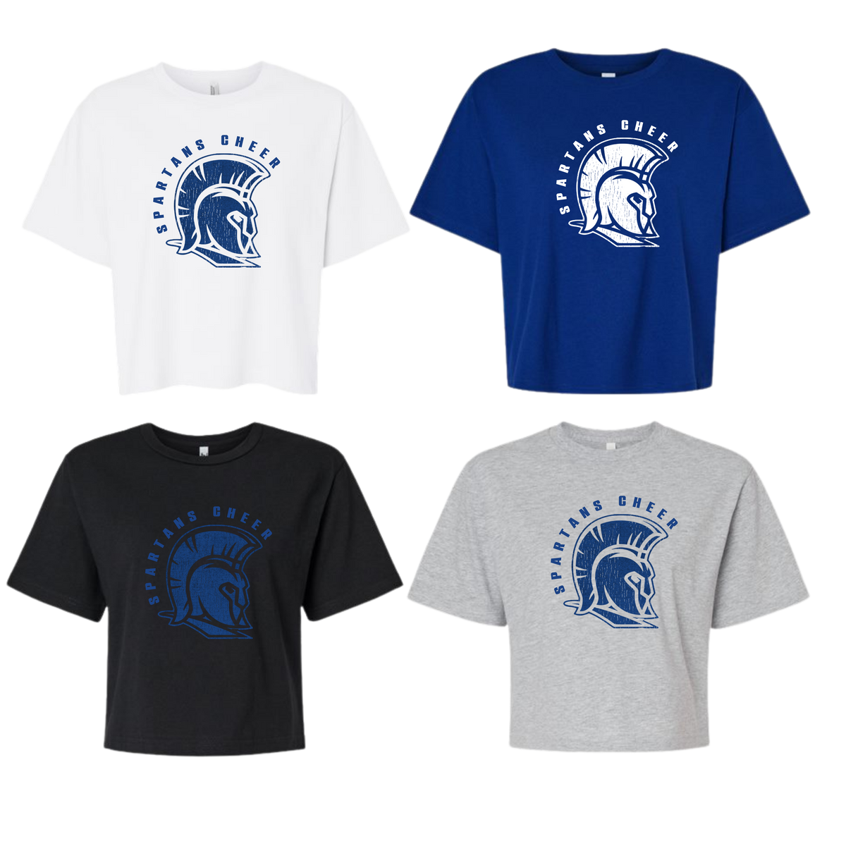 Southern Lehigh Spartans Cheer Ladies Boxy Mid Cut Tee - Icon