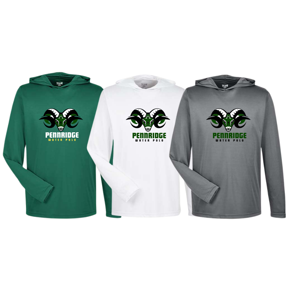 Pennridge Water Polo Unisex Performance LS Hoodie Official