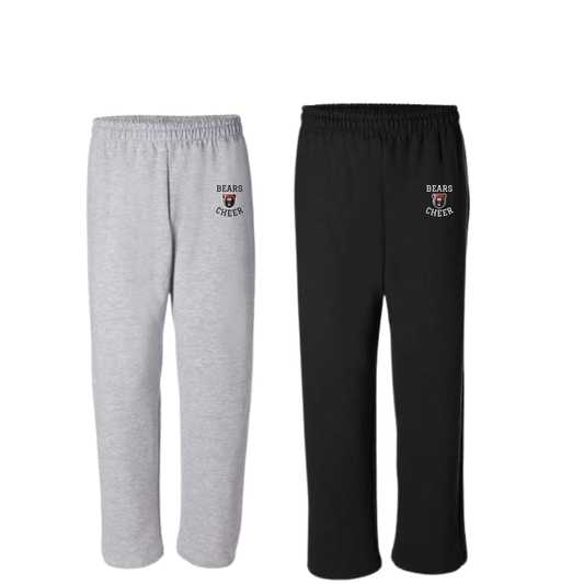 Bears Cheer Open Bottom Sweat Pants