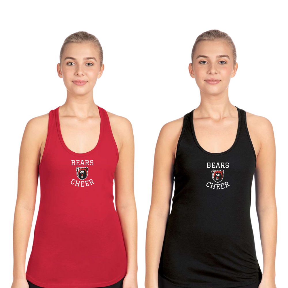 Bears Cheer Ideal Racerback Tank
