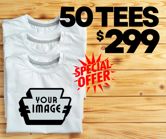 50 Cotton Tee Special - $299