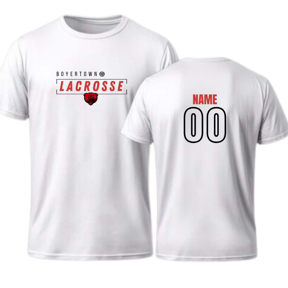 Boyertown LAX Custom NAME & Number Dri Fit Tee