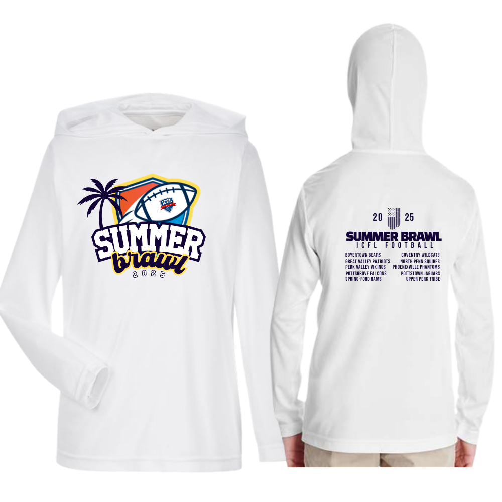 Summer Brawl Performance LS Hooded Tee - ICFL 2025