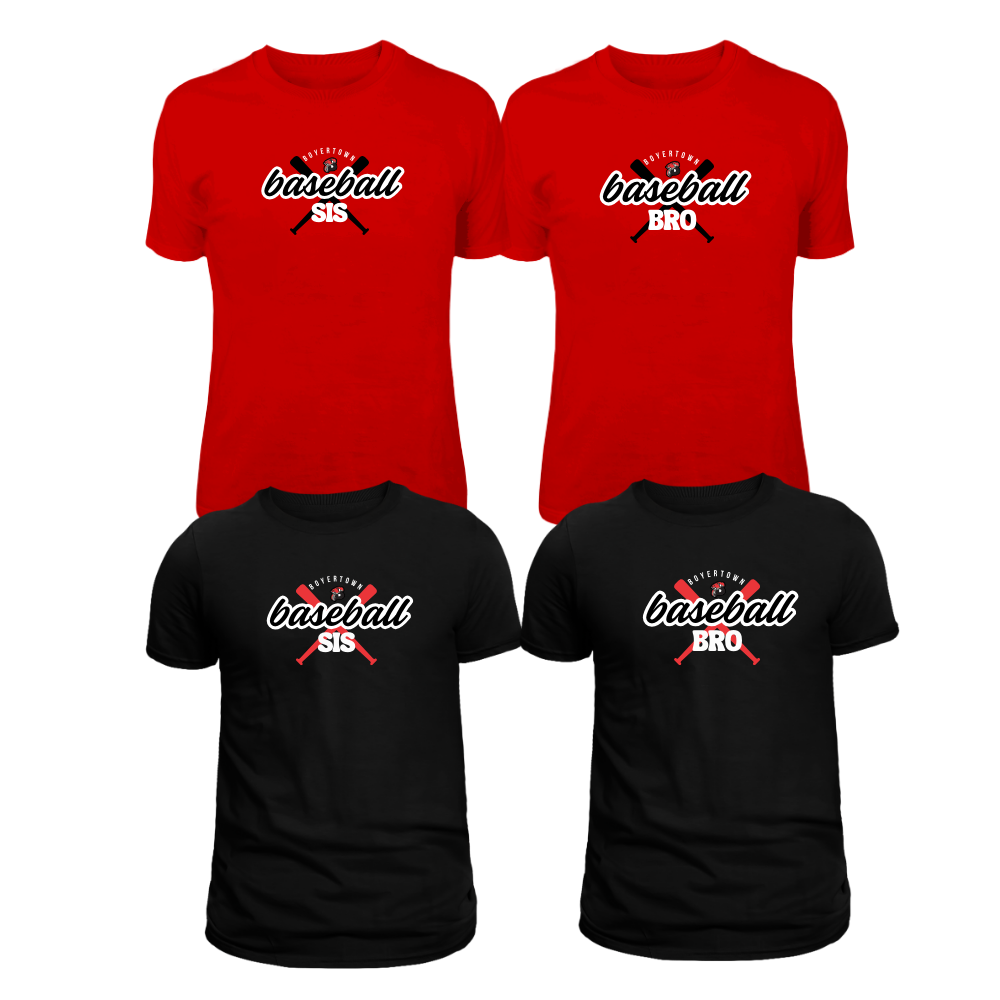 Boyertown Baseball SIS & BRO Tees