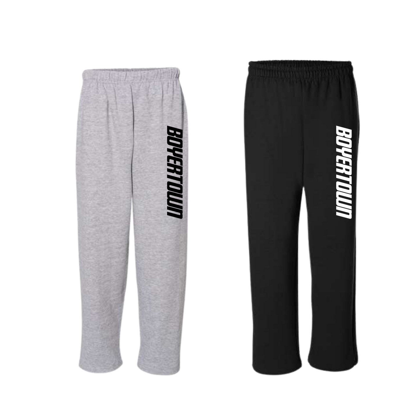 Boyertown Basketball Fleece Open Bottom Sweapants