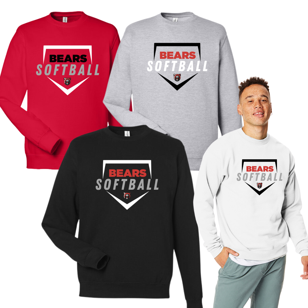 Bears Softball Unisex Crewneck Foul