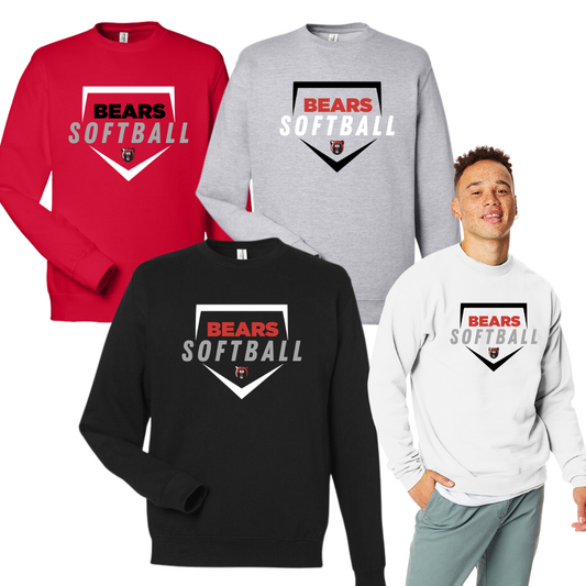 Bears Softball Unisex Crewneck Foul