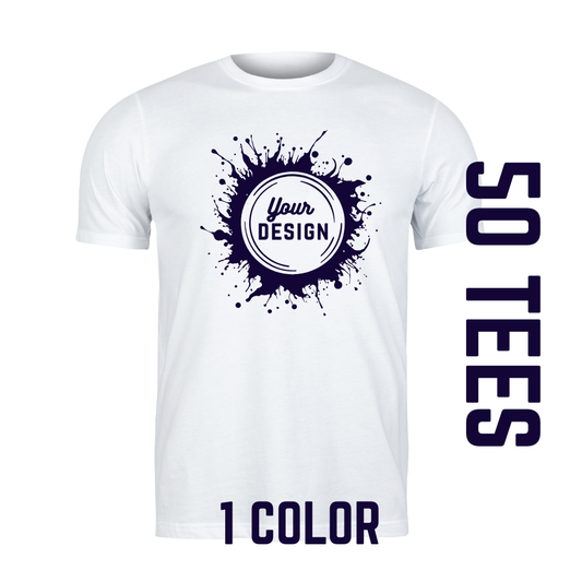50 Tees Package 1 Color Print