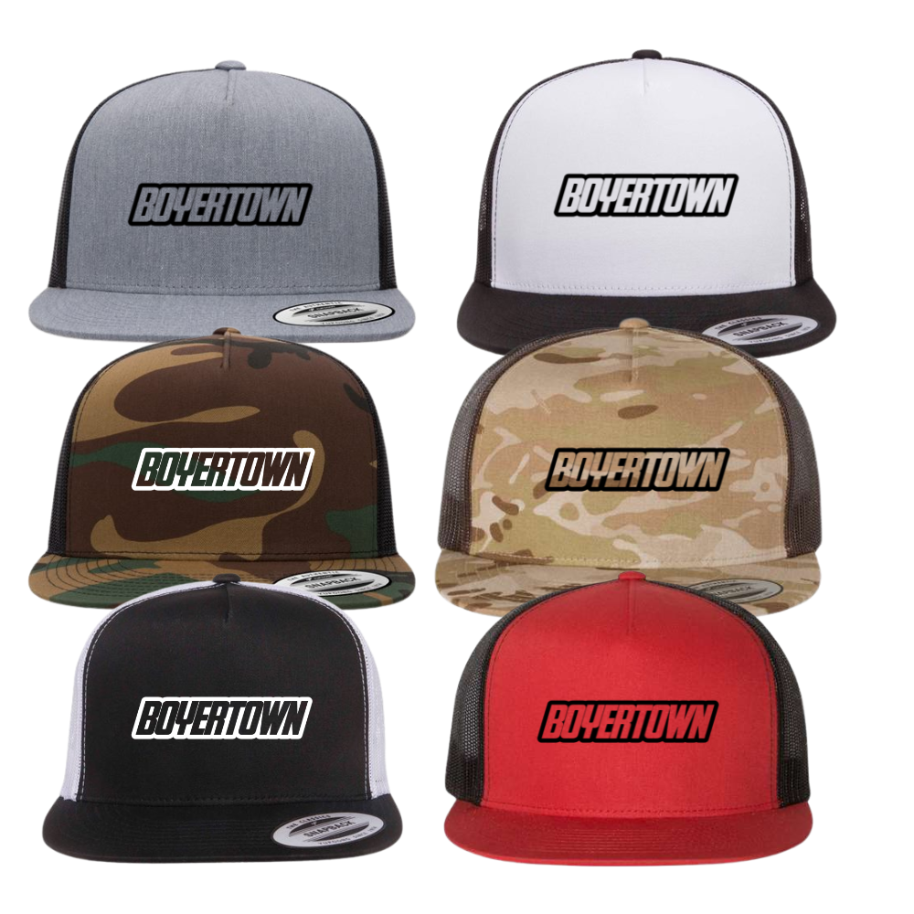 BMBL Retro BOYERTOWN Trucker Hat Flat Bill