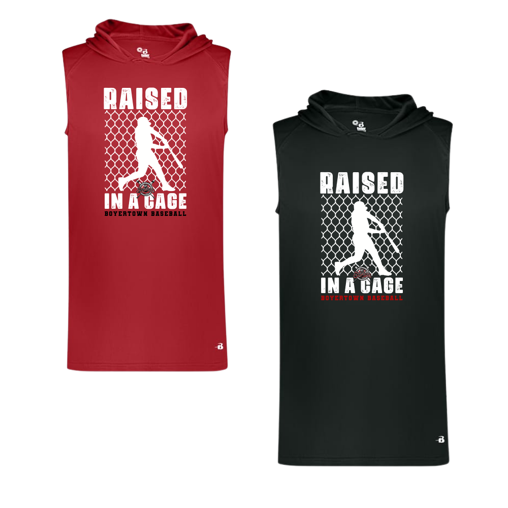 BMBL Sleeveless BP Hoodie Raised In A Cage