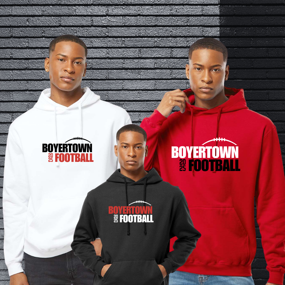 Boyertown Football Cover Unisex Hoodie BYABT
