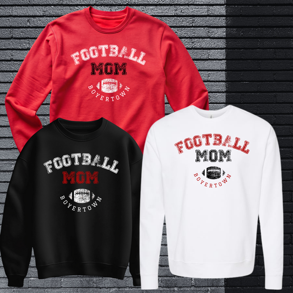 Boyertown Football Mom Crewneck BYABT