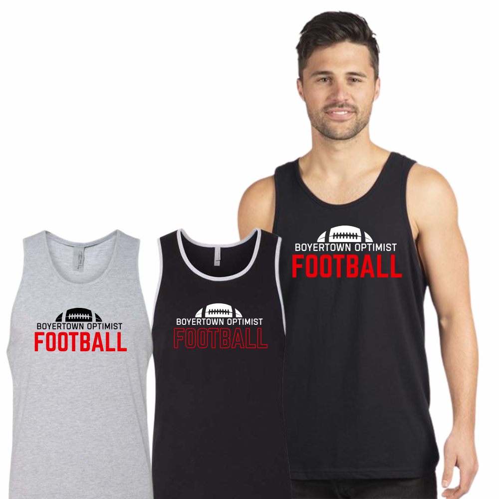 Boyertown Optimist Football Mens Summer Tailgater Tank