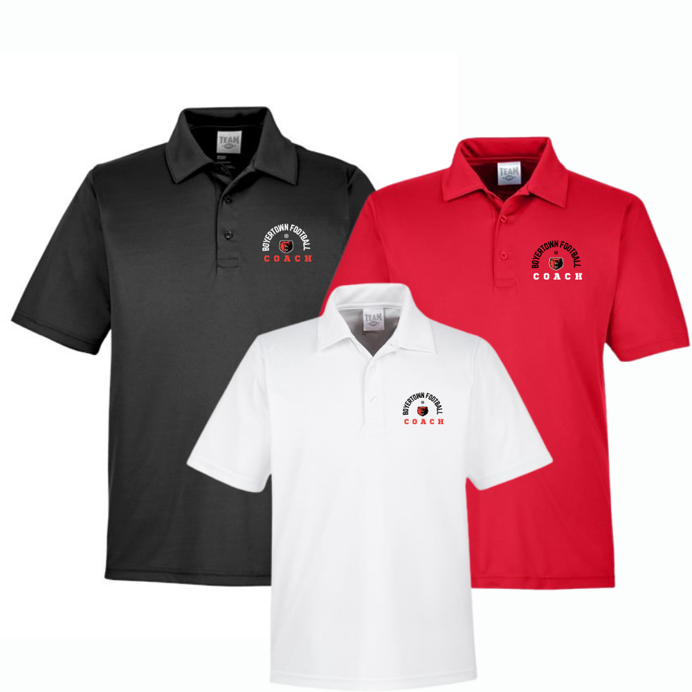 Gameday Performance Polo Left Chest Print Coach