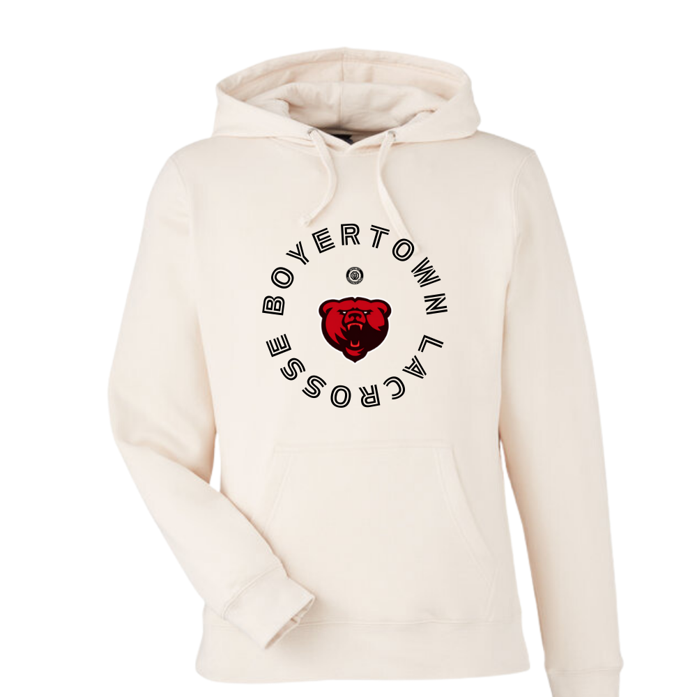 Boyertown LAX Unisex Hoodie Full Circle Off White