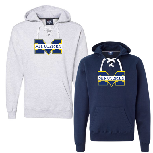Minutemen Ice Hockey Laces Style Sweatshirt Official