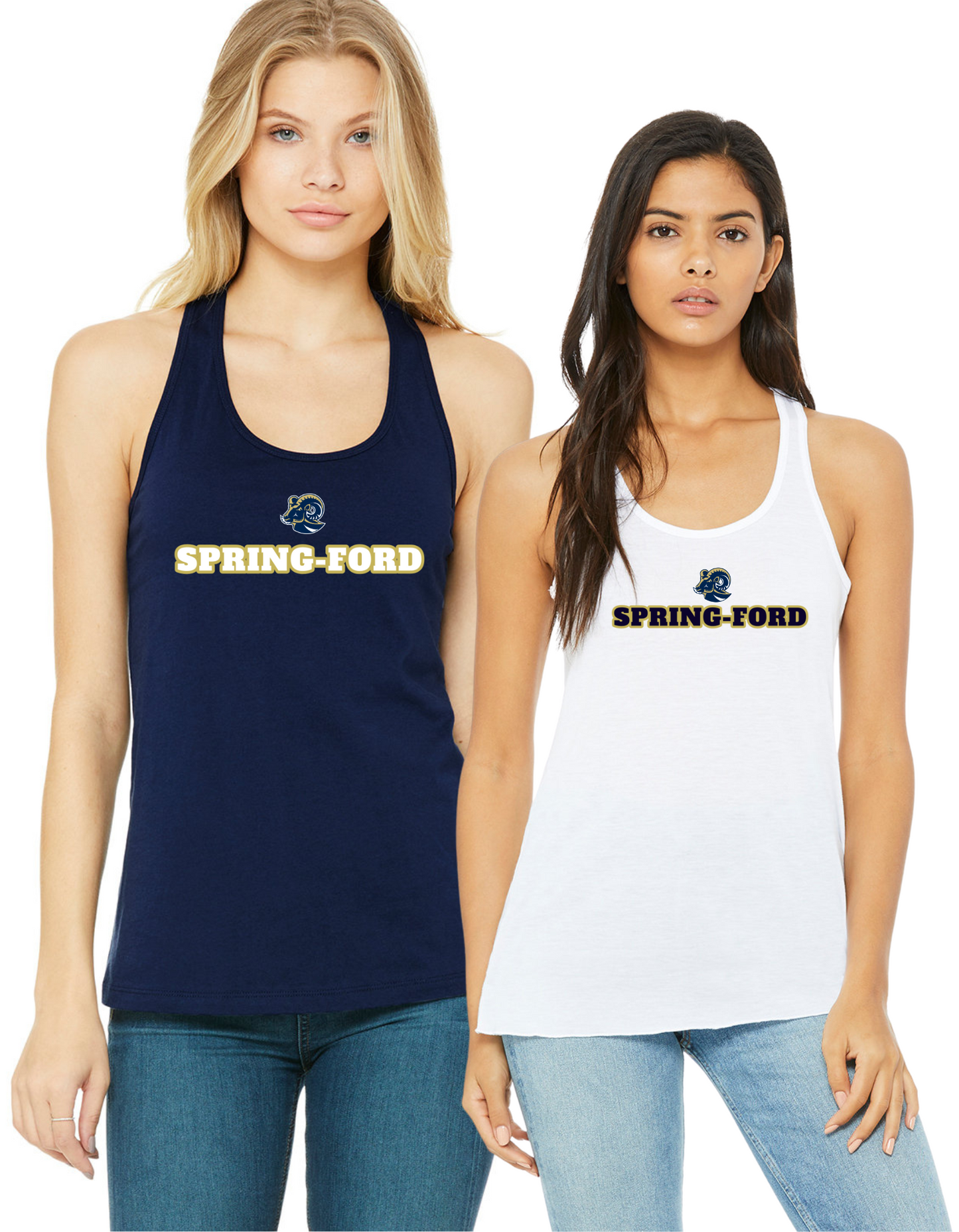 Rams Lewis Racerback Tank Top Spring-Ford Boosters