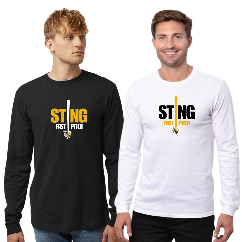 Sting Softball LS Unisex Tee Cotton BIG STING