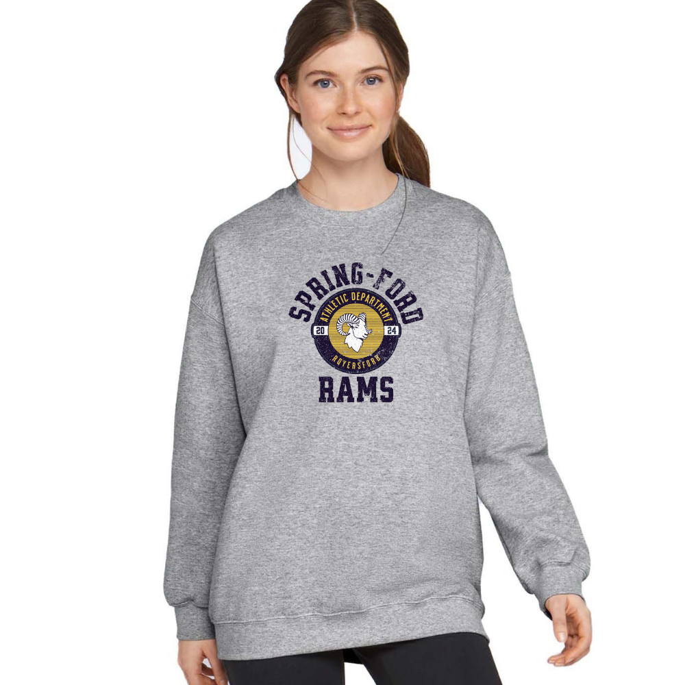 SF Grey Crewneck Sweatshirt Unisex