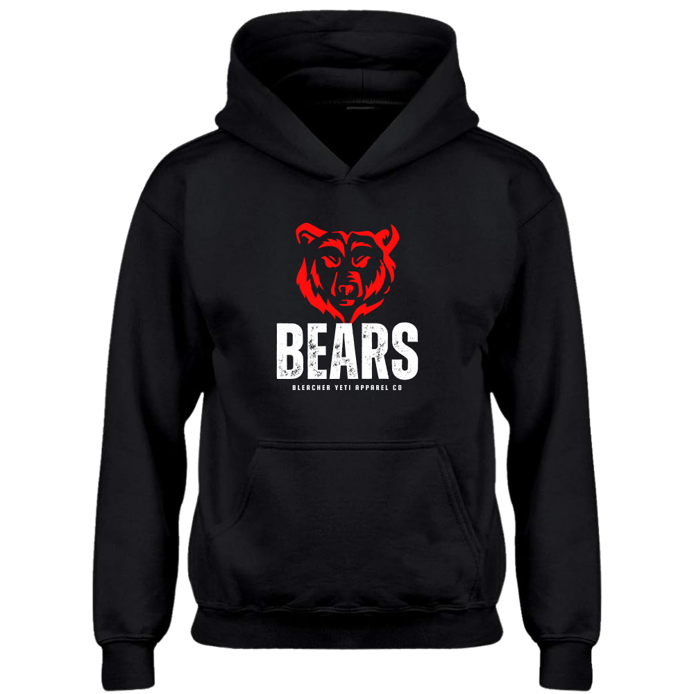 Boyertown Bears Head Hoodie Black