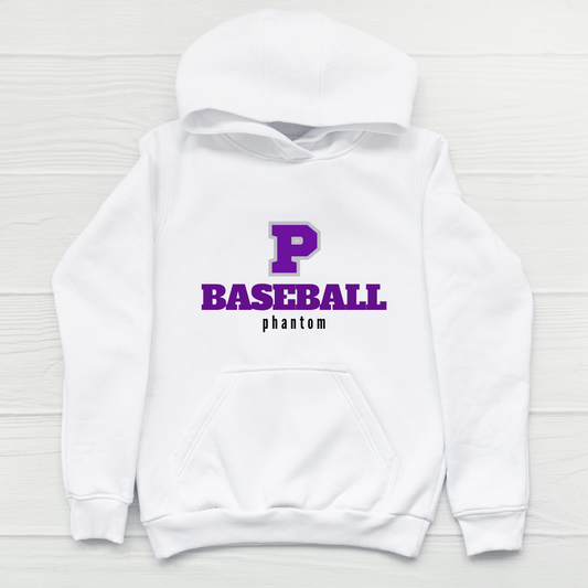 Phoenixville White Baseball Hoodie