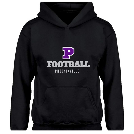 Phoenixville Black Football Hoodie