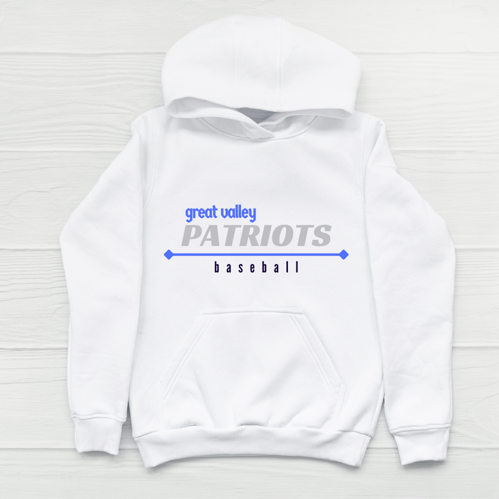 GV Patriot White Baseball Hoodie