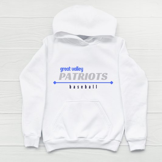 GV Patriot White Baseball Hoodie