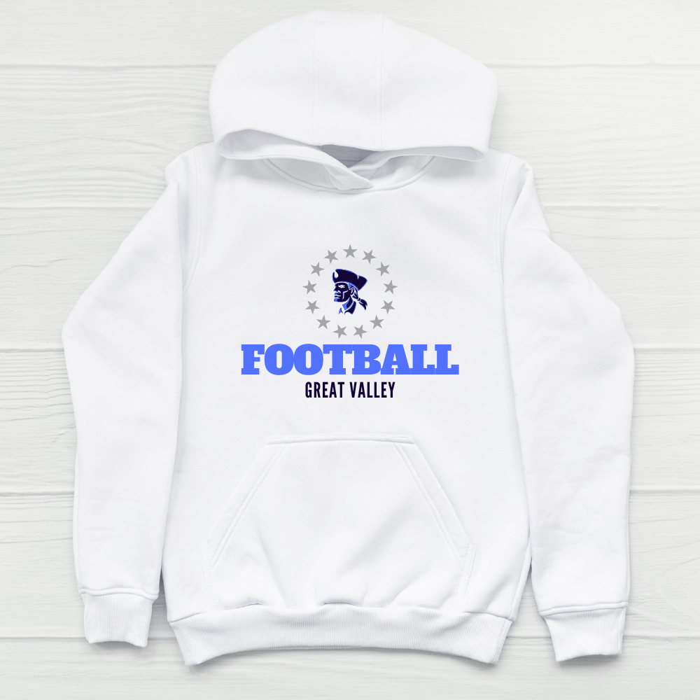 GV Patriot White Stars Football Hoodie