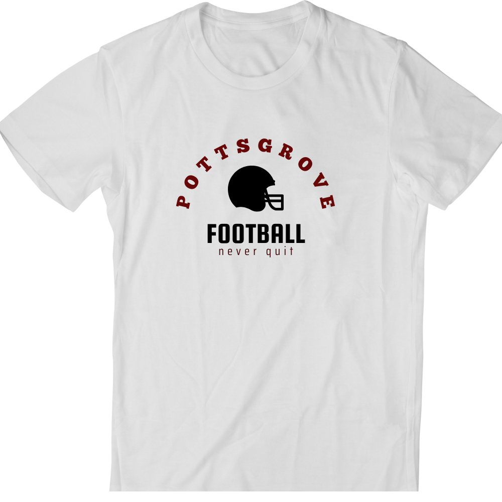 PG Football Tee Never Quit