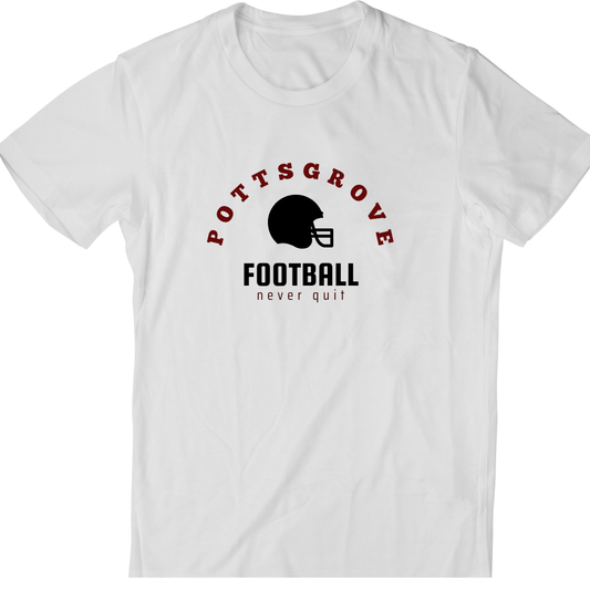 PG Football Tee Never Quit