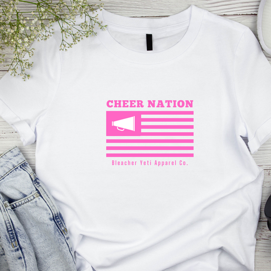 CheerNation White Tee