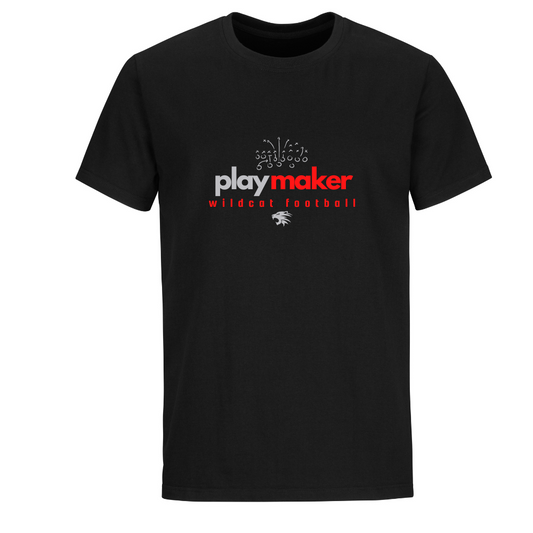 PlayMaker Wildcats Black Tee Youth