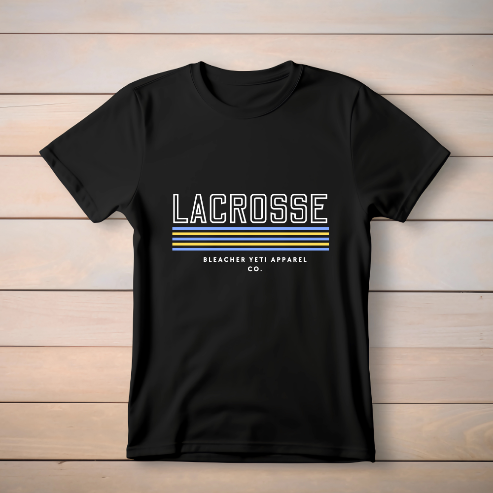 Lacrosse Retro Black Tee