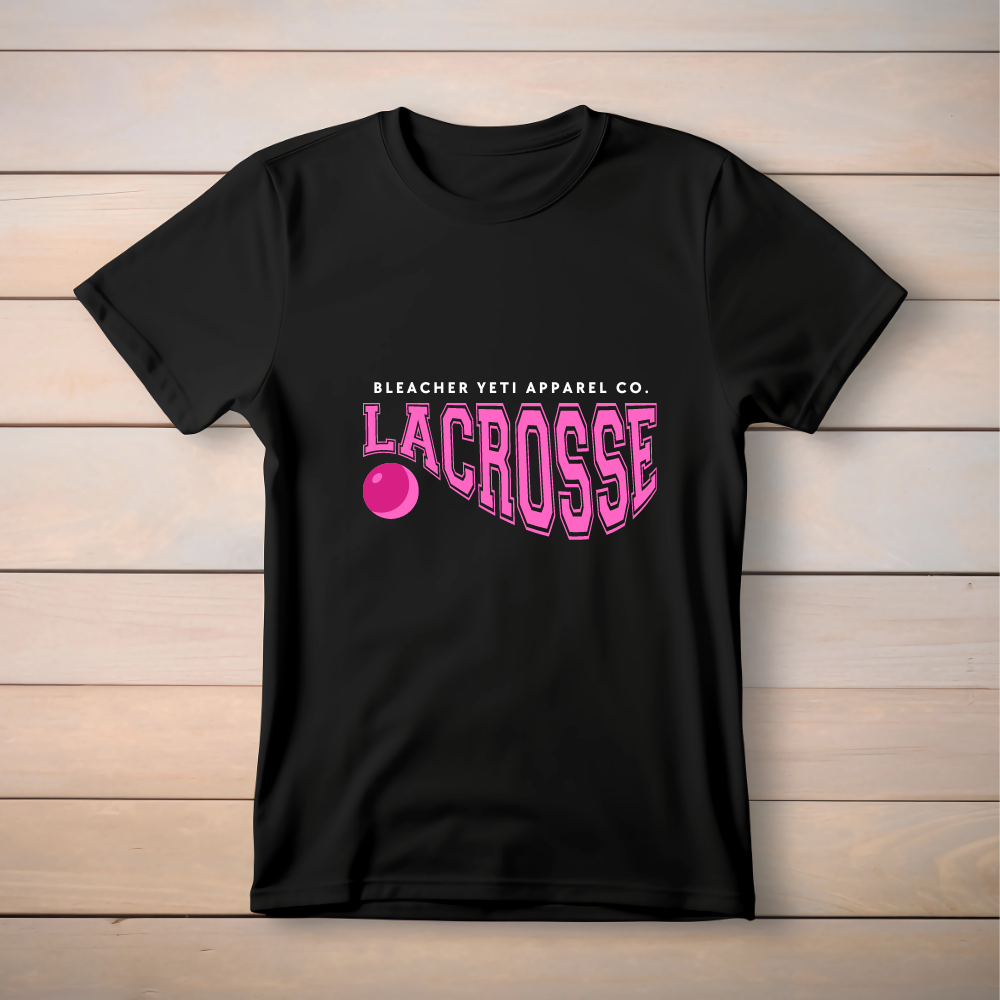 Lacrosse Pink Script Tee