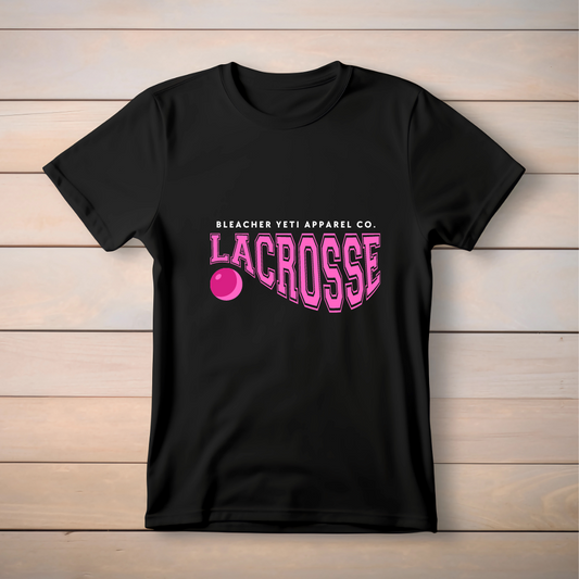 Lacrosse Pink Script Tee