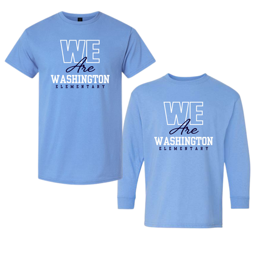 Washington Elementary WE ARE Carolina Blue