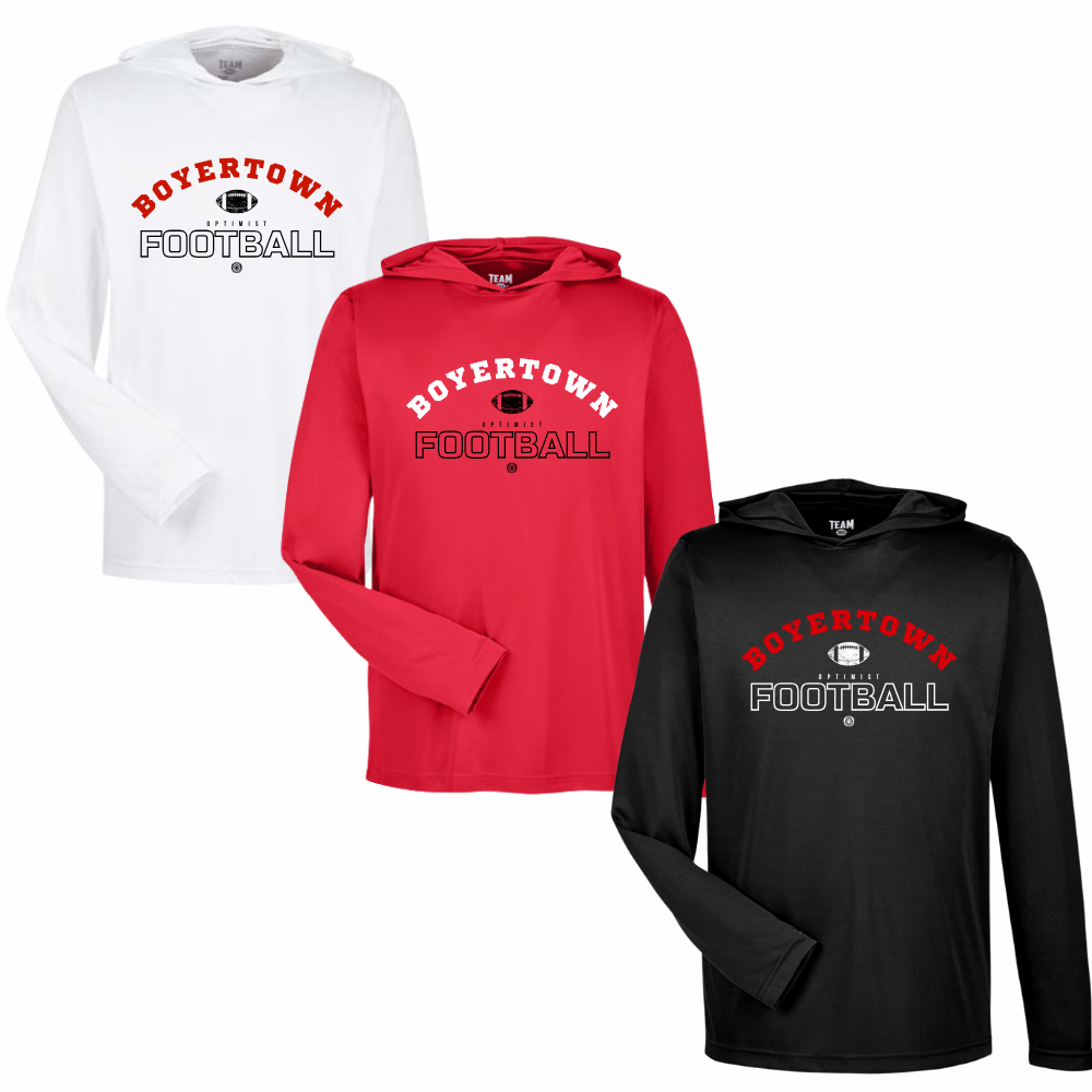 Boyertown Optimist Football LS Performance Tee W Hood Payton
